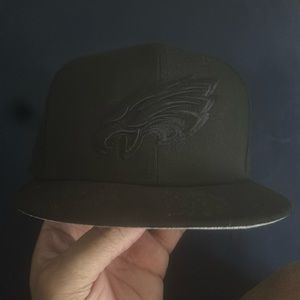 All black New Era Eagles hat - 8